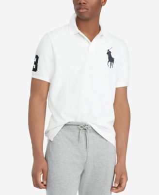 Polo Ralph Lauren - Men's Big Pony Custom Slim Fit Mesh Polo shirt All Sizes