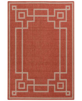 Surya - Alfresco ALF-9631 Rust 7'3" Square Area Rug