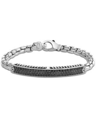 EFFY Collection - Black Sapphire Cluster Bracelet (1-7/8 ct. t.w.) in Sterling Silver
