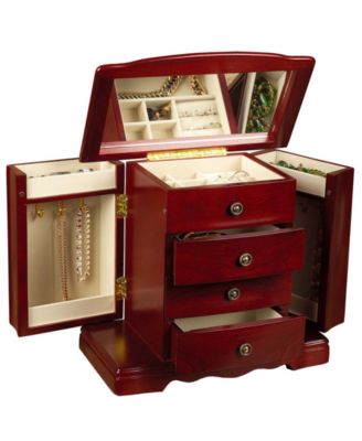 Mele & Co - Harmony Cherry Finish Jewelry Box