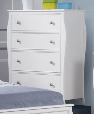Macy's - Dominique 4-Drawer Chest White