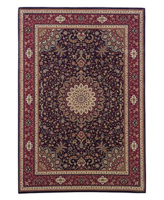 Oriental Weavers - by  "Ariana" Navy Ardebil 9B Area Rug, 6' Round