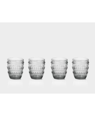 Euro Ceramica - Fez Double Old Fashion Glasses, Set of 4