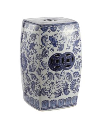 JONATHAN Y - Floral Vine Garden Stool, Quick Ship