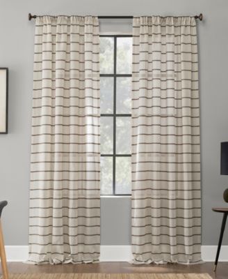 Clean Window - Twill Stripe Anti-Dust Curtain Panel Collection