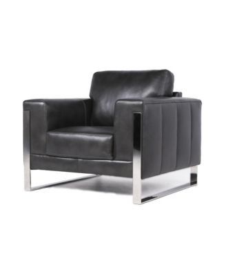 Nice Link - Nivry Leather Chair with Metal Leg