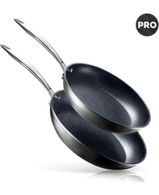Granite Stone Diamond - Pro 2-Piece Aluminum Ultra-Nonstick Hard Anodized Diamond Infused Induction Capable Fry Pan Set