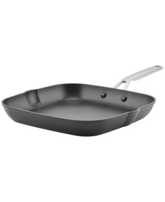 KitchenAid - Hard-Anodized Aluminum Nonstick 11" Square Grill Pan