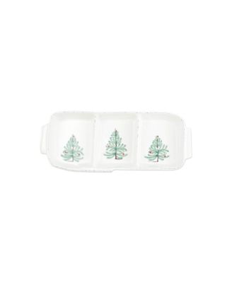 VIETRI - Vietri Lastra Holiday Small Three-Part Server