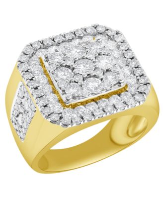 Macy's - Men's Diamond Cluster Ring (3 ct. t.w.)