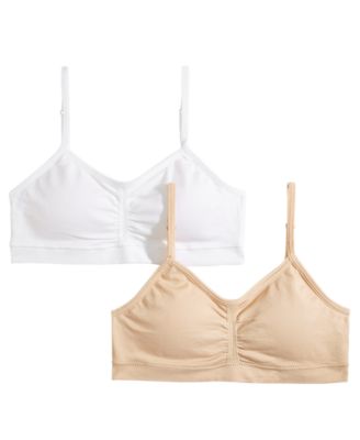 Maidenform - Little & Big Girls 2-Pack Seamless Ruched Bras