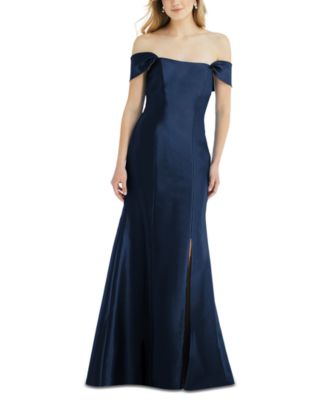Alfred Sung - Bow-Back Off-The-Shoulder Gown