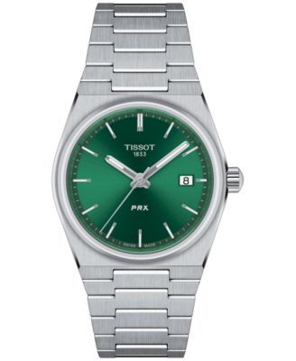 Tissot - Unisex PRX Silver-Tone Stainless Steel Bracelet Watch 35mm