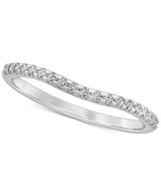 Macy's - Diamond Curved Band (1/6 ct. t.w.) in 14k Gold