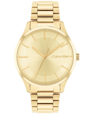 Calvin Klein - Women's Iconic Gold-Tone Bracelet Watch 35mm