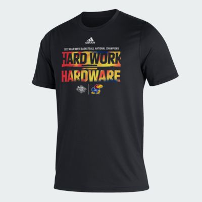 Fanatics - Men's Black Kansas Jayhawks 2022 NCAA Men's Basketball Tournament March Madness National Champions T-Shirt