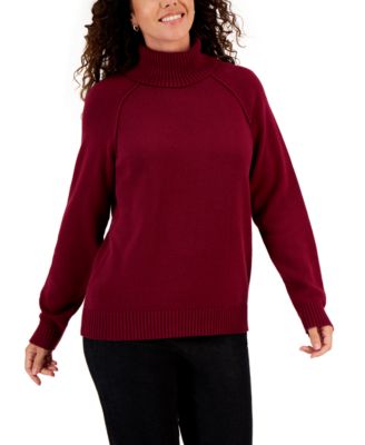 Karen Scott - Petite Cotton Turtleneck Sweater