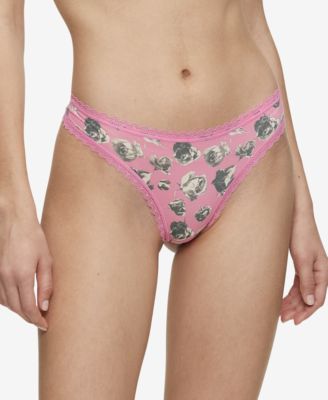 Calvin Klein - Women's Lace-Trim Thong QD3705