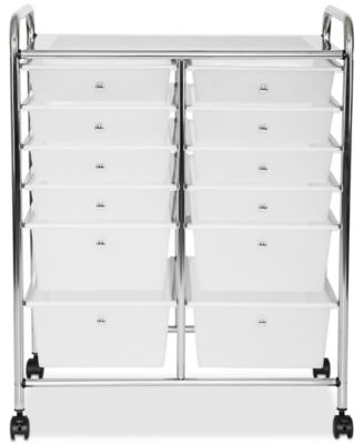 Seville Classics - Multi-Use 12-Drawer Organizer Cart