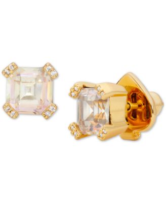 kate spade new york - Pav&eacute; & Square Cubic Zirconia Stud Earrings