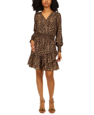Michael Kors - Women's Julia Smocked-Waist Tiered Dress, Regular & Petite Sizes