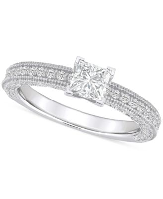 Macy's - Diamond Princess Engagement Ring (1-1/5 ct. t.w.) in 14k Gold