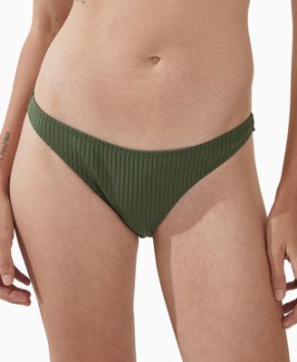 COTTON ON - Women's High-Side Brazilian Seamed Bikini Bottoms