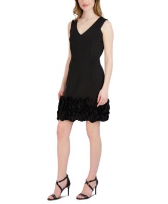 Donna Ricco - Ruffle-Hem Sheath Dress