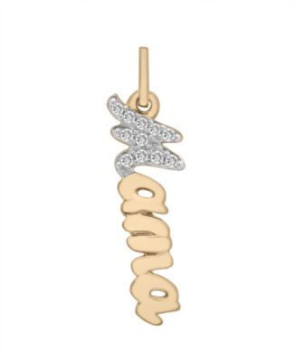 Wrapped - Diamond Mama Charm Pendant (1/20 ct. t.w.) in 10k Gold