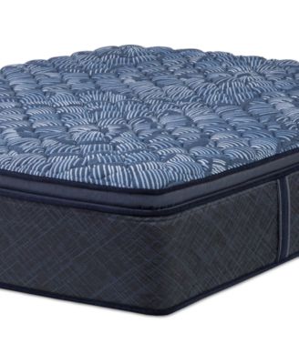 Serta - Perfect Sleeper Cobalt Calm 14" Firm Pillow Top Mattress Set-Queen Split