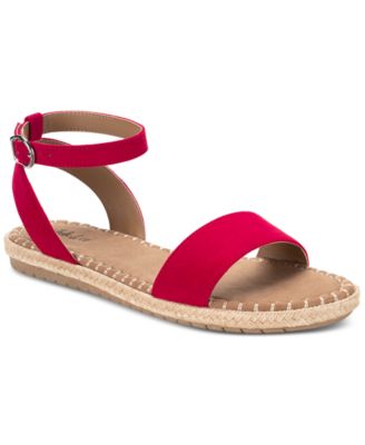 Style & Co - Peggyy Ankle-Strap Espadrille Flat Sandals