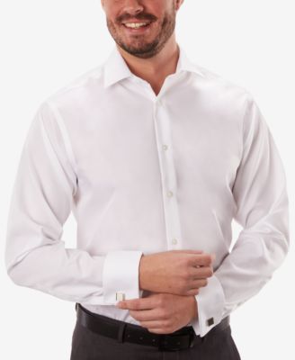 Calvin Klein - Men's Classic-Fit Non-Iron White French Cuff Dress Shirt
