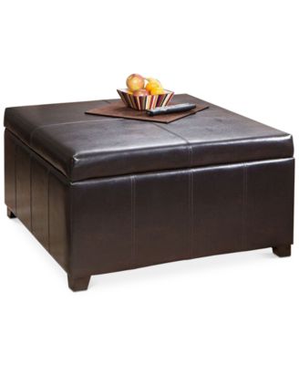 Noble House - Hywel Storage Ottoman, Quick Ship