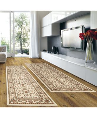 KM Home - Prato Isfahan White 2-Pc. Runner Rug Set