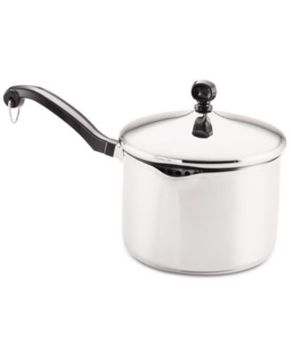 Farberware - Classic Stainless Steel 3-Qt. Straining Saucepan & Lid