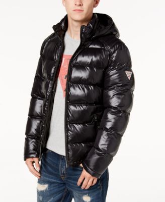 GUESS - Men's Hooded Puffer Coat
