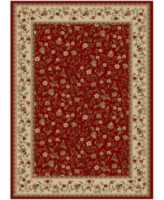 KM Home - Pesaro Floral Red 7'9" x 11' Area Rug