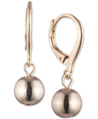 Lauren Ralph Lauren - Gold-Tone Metal Ball Drop Earrings