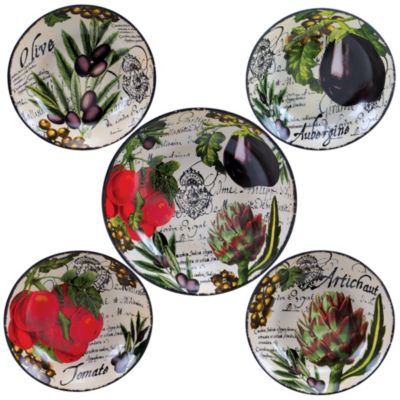 Certified International - Botanical Veggies 5-Pc. Pasta Sets