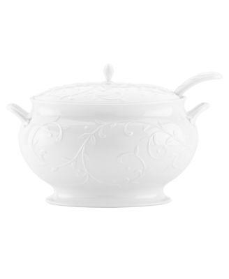 Lenox - Opal Innocence Carved Soup Tureen with Ladle