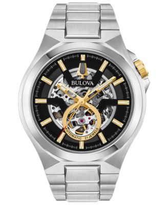 Bulova - Men's Automatic Maquina Stainless Steel Bracelet Watch 46mm