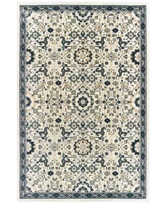 Oriental Weavers - Bowen 073J2 Ivory/Navy 3'10" x 5'5" Area Rug