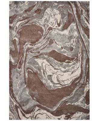 Kas - Illusions Flow 6217 Mocha 5'3" x 7'7" Area Rug