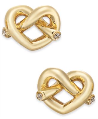 kate spade new york - Crystal Accented Love Knot Stud Earrings