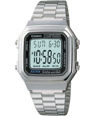 Casio - Unisex Digital Stainless Steel Bracelet Watch 32mm