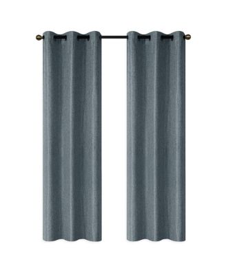 Dainty Home - Day to Night Boston Room Darkening  Grommet Curtain Panel Pair, 38"x84"