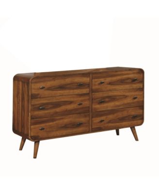 Macy's - Robyn 6-drawer Dresser Dark Walnut