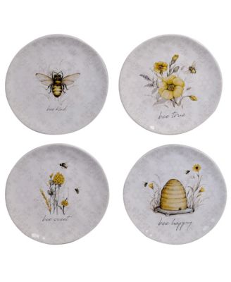 Certified International - Bee Sweet 4-Pc. Salad Plates asst.