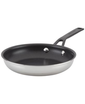 KitchenAid - Polished Stainless Steel Nonstick 8" Fry Pan