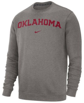 Nike - Oklahoma Sooners Men's Cotton Club Crew Neck Sweatshirt